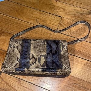 Vintage 80s Snakeskin Small Purse